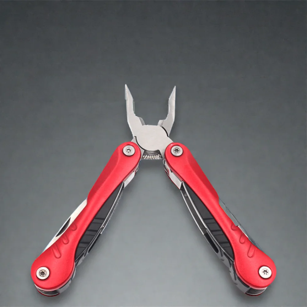 12-in-1 Mini Multi-Function Multipurpose Folding Pocket Pliers DIY Grade Steel Hand Tool with Blade and Screwdriver