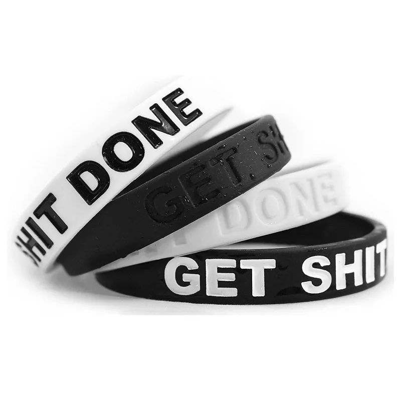 
Silicone Bracelet Wristband Motivational Bracelets Rubber Wristbands for Men Women Teens 
