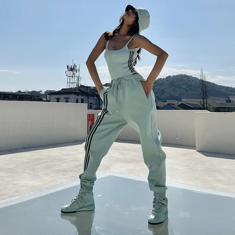 
Wholesale Streetwear Casual Sportswear Hoodie Pants Women Jogger Womens Trousers Casual Pants 