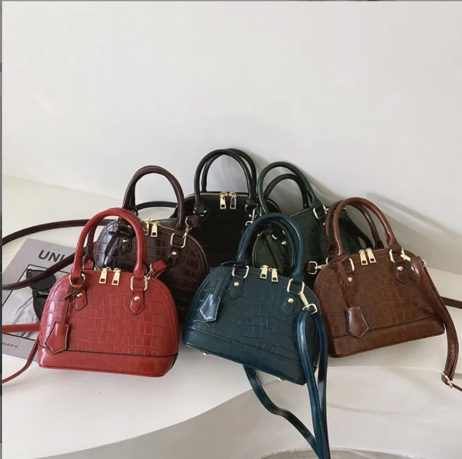 2022 Luxury women handbag pu leather shell bag for ladies sling wholesales custom crossbody handbags for women luxury leather