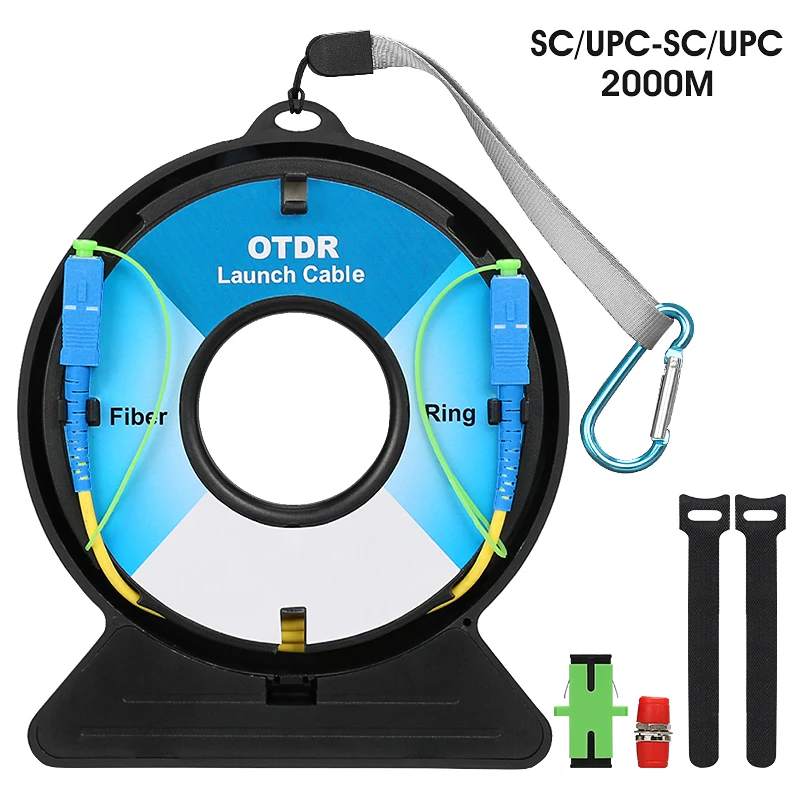NWS SC-UPC OTDR Dead Zone Eliminator,Fiber Rings ,Fiber Optic OTDR Launch Cable Box 2KM Single Mode 1310/1550nm