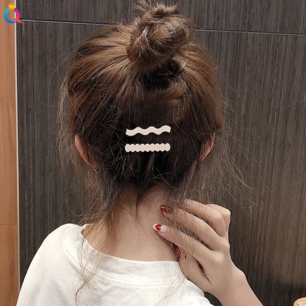 QIYUE Hight Quality Resin Metal Hair Clip For Youth Girls Simple Retro Solid Color Clip For Women Decoration Hair Accessories