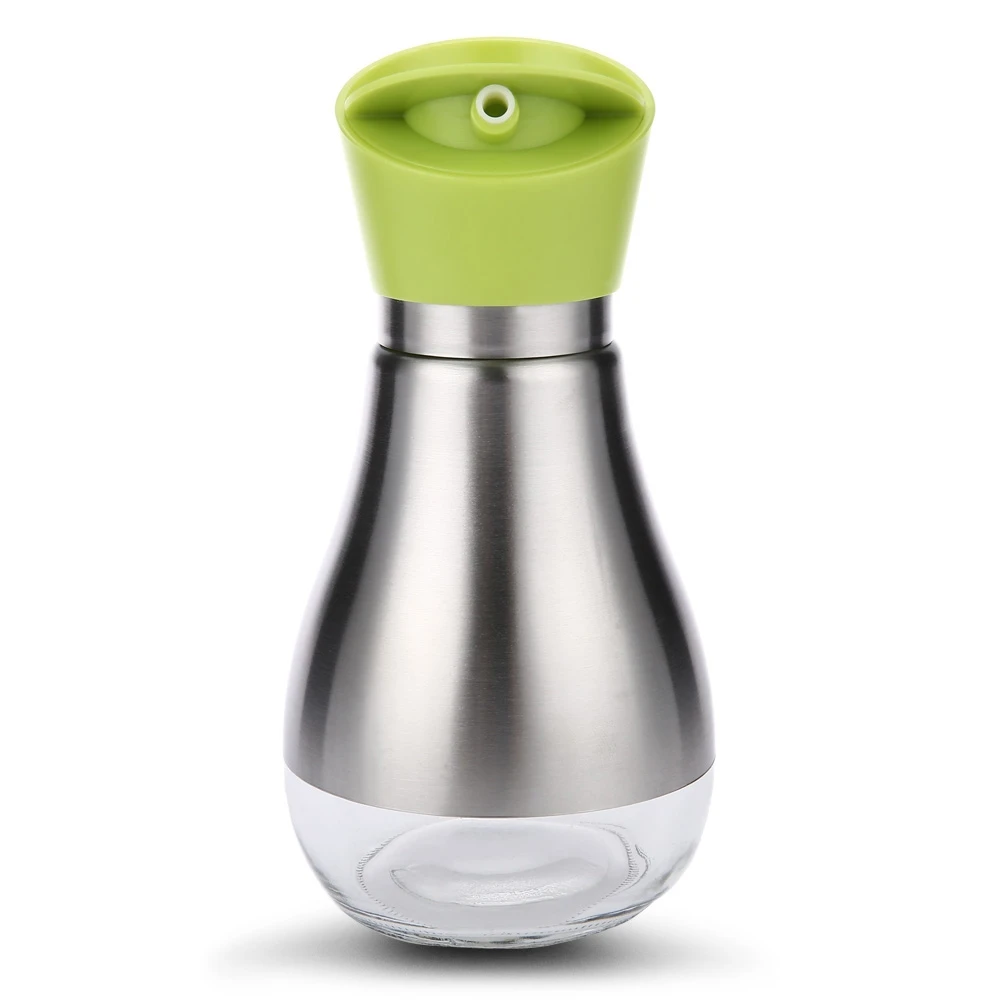
Stainless Steel Leak-proof Soy Sauce Oil Vinegar Dispenser Glass Bottle Container 