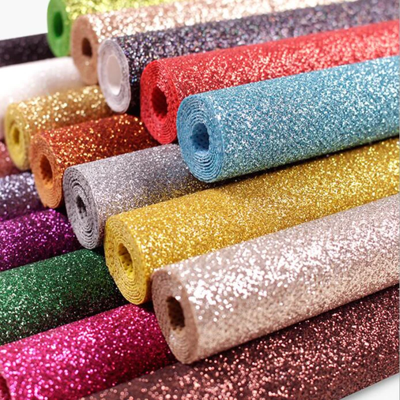 Glitter Non Woven Fabric For Package Non-Woven Bag Material 60gsm/70gsm/80gsm DIY Handmade Multicolor Gift Packing Soft Felt