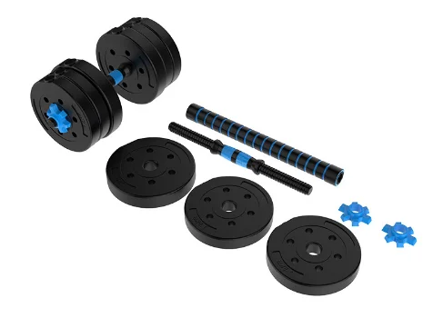 Juego de mancuernas de pesas ajustable de cemento ambiental de set pesas 10kg 15 kg 20 kg