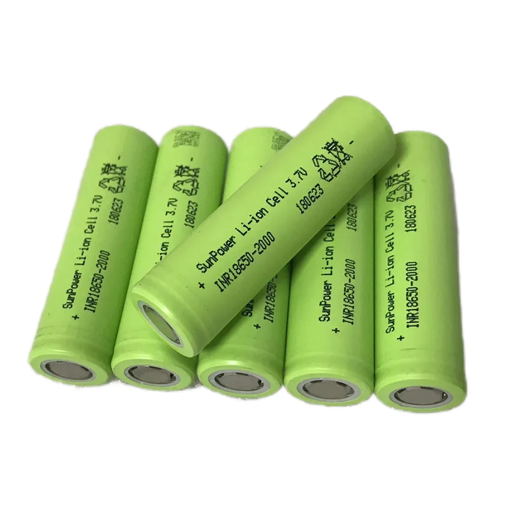 Rechargeable Batteries 18650 2000mah 3.7v Ecosonic 18650 Battery 2000mh Battery