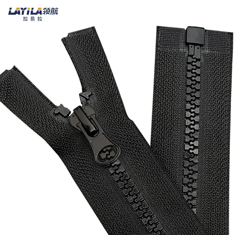 
 No.5 открытый конец Пользовательский логотип молния черный цвет vislon комбинезон пальто Мужская молния для работы горячая распродажа  