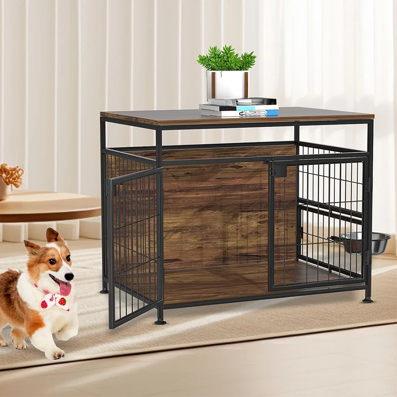 Custom Simple Furniture Style Dog Cage Decoration Indoor Dog Cage Suitable For Small And Medium-Sized Dogs