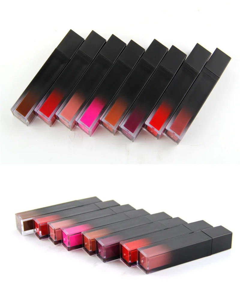 
wholesale private label cosmetics makeup 8 color long lasting waterproof liquid lipgloss 