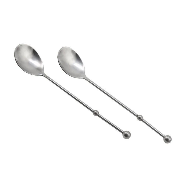Stainless Steel Mini serving Spoons dessert coffee ice cream salad mixing teaspoons