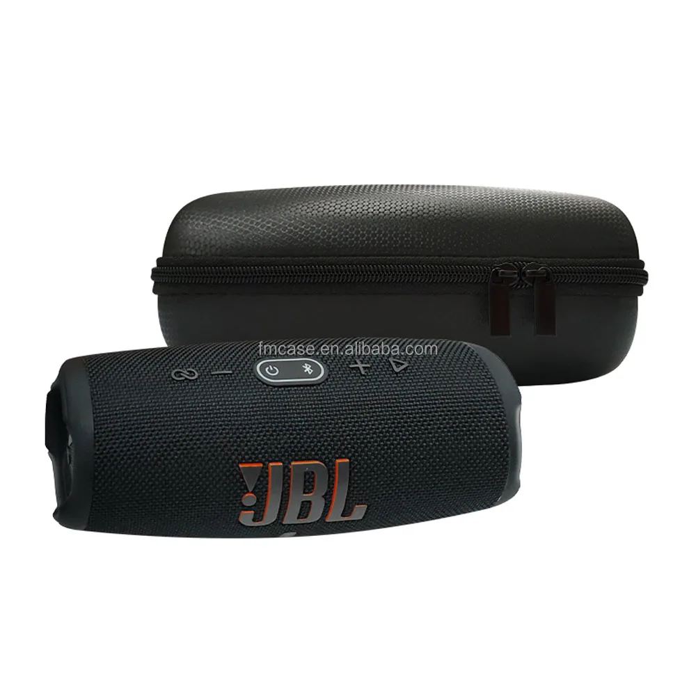 Fumao Hard Travel Case for JBL Charge 5 Waterproof Soft Pu Leather Wireless Speaker