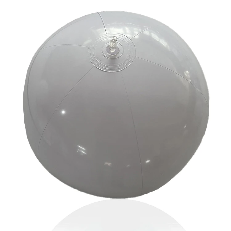 LED Beach Ball White Inflatable Glowing Pool Ball Outdoor Courtyard Decoration Pool Float Inflatable