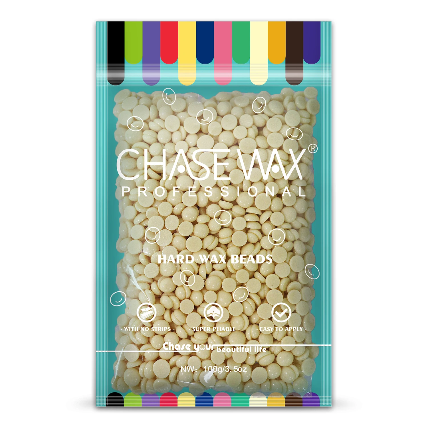 Chase Wax 100g Creamy Brazilian Private Label Hair Removal Hard Wax Beads For Body Waxing