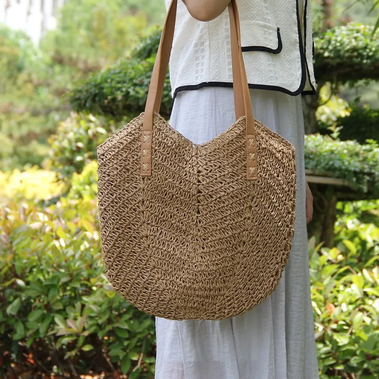 African Luxury Brand Camel Straw Raffia Borsa A Secchiello Bolsas De Balde Feminina Tipo Braided Branded Beg Lady Bucket Bags