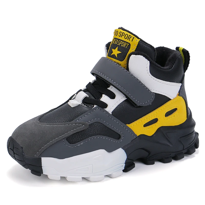 
hot sale kids high cut boys shoes for winter hard-wearing 