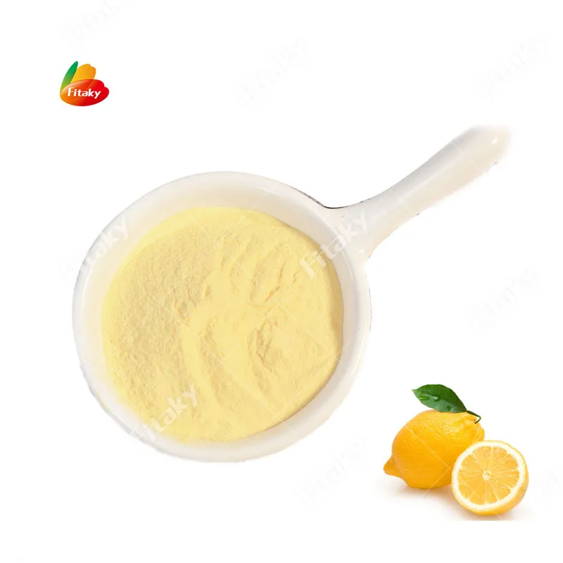 Hot Sale Lemon Flavoured Powder Drink Yellow Lemon Fruit Powder Instant Lemon Juice Powder