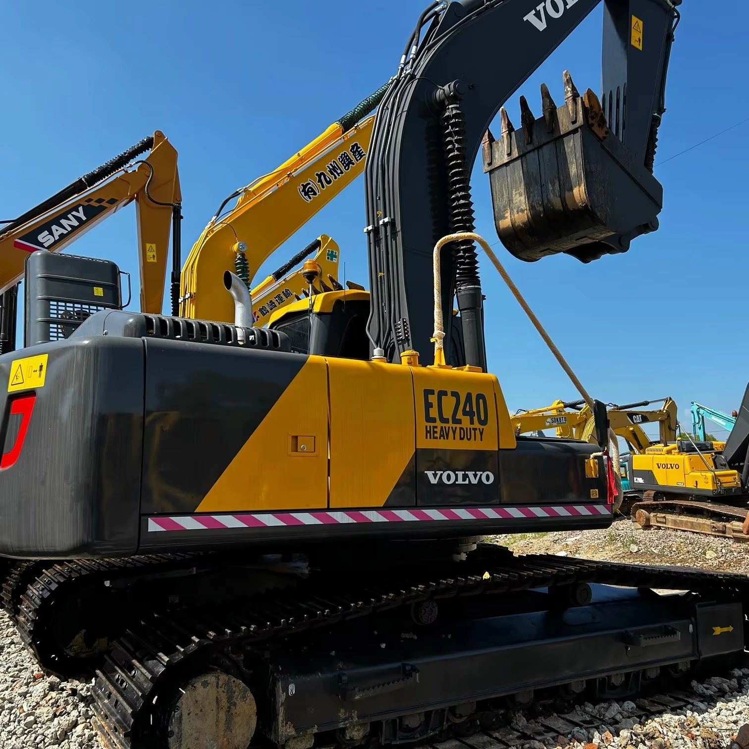 Низкие рабочие часы оригинальный экскаватор отличное качество б/у Volvo Ec240d 24 тонны гусеничный дешевая цена на продажу