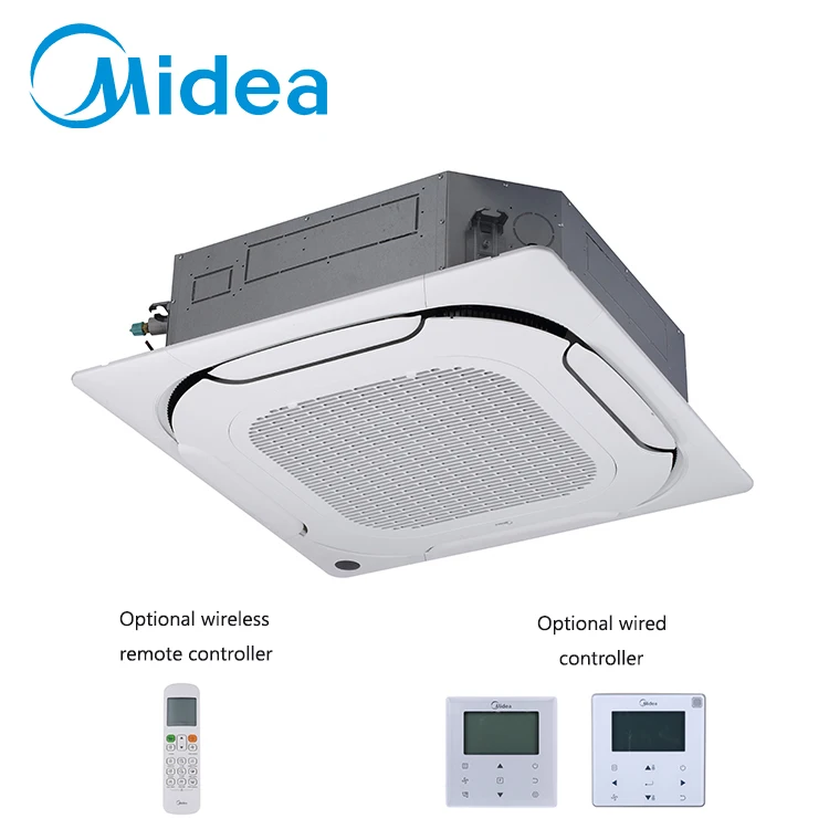 Midea 24000btu smart four-way cassette ceiling commercial vrf system air acondicion indoor units vrv central air conditioner