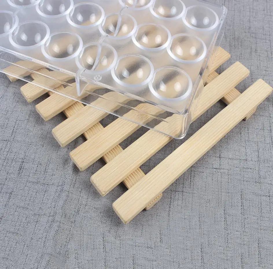 Christmas custom baking pastry polycarbonate non stick rose flower shape plastic chocolate molds polycarbonate mould