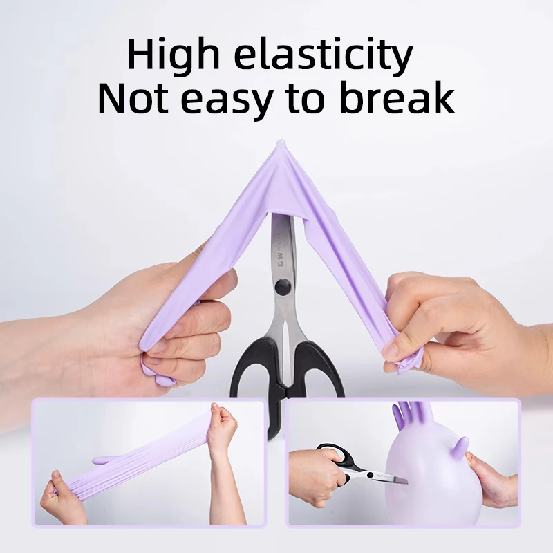 GLN12  12inch Nitrile gloves  food Cooking Gloves Beauty Kitchen dishwashing cleaning Rubber Household Gloves