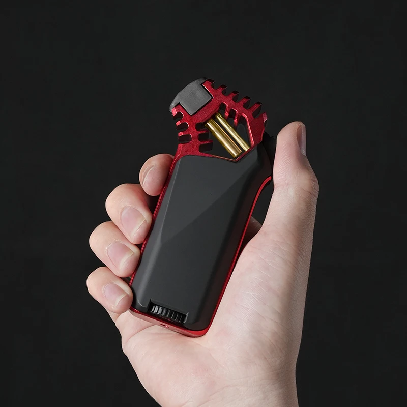 Wholesale Cigar Accessories Luxury 20 pcs Custom Cigar Lighter Refillable Adjustable Flame Gas Cigar Butane Jet Torch Lighter