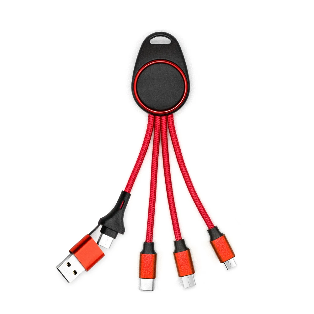 Keychain Usb c Cable to Usb c Multi-functions Charger Advertising Gifts Christmas Gifts for Promotion.
