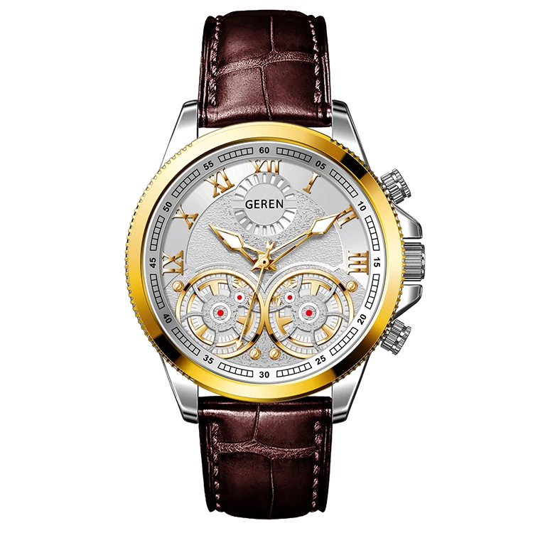 Classic OEM/ODM steel quartz automatic movement  watch for MEN