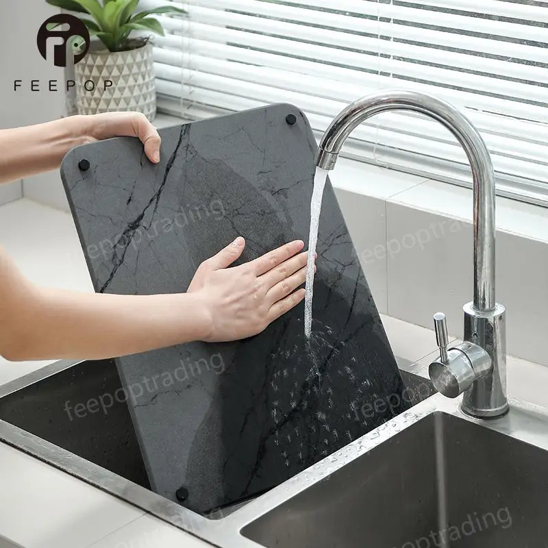 Kitchen Dish Drying Mat Non-Slip Kitchen Quick Dry Mat Fast Absorbent Stone Dish Drying Mat for Kitchen Counter