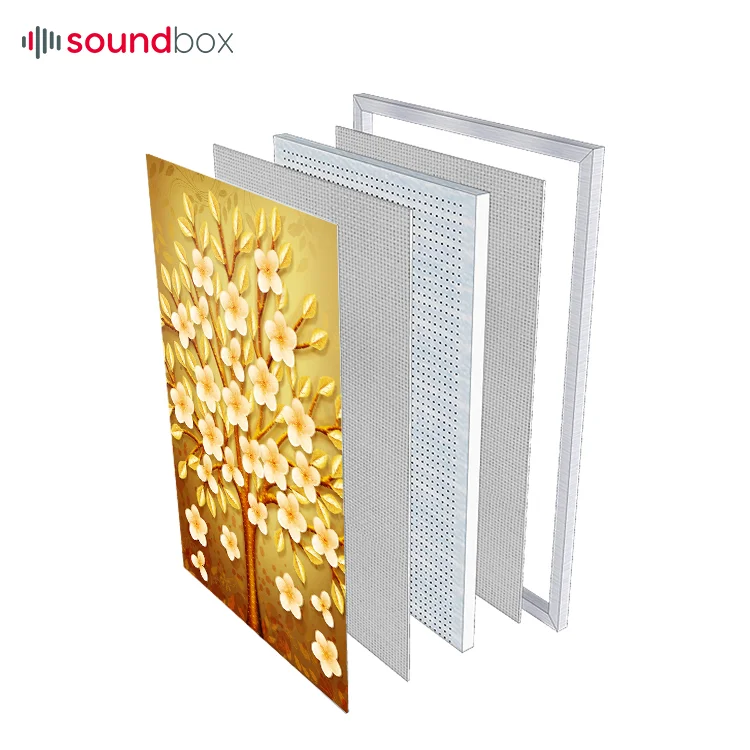 Soundbox Art Acoustic Panels 70x35 Inches Soundproof Decorative Sound Absorbing Panel Wall for Office