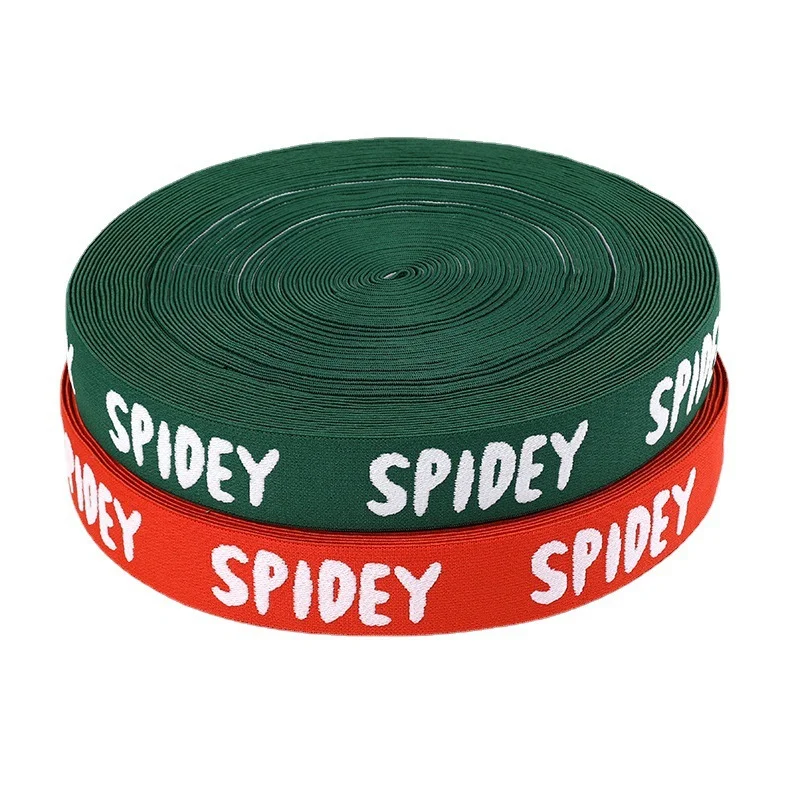 Customized color elastic waistband with rubber band and jacquard elastic band by the manufacturer