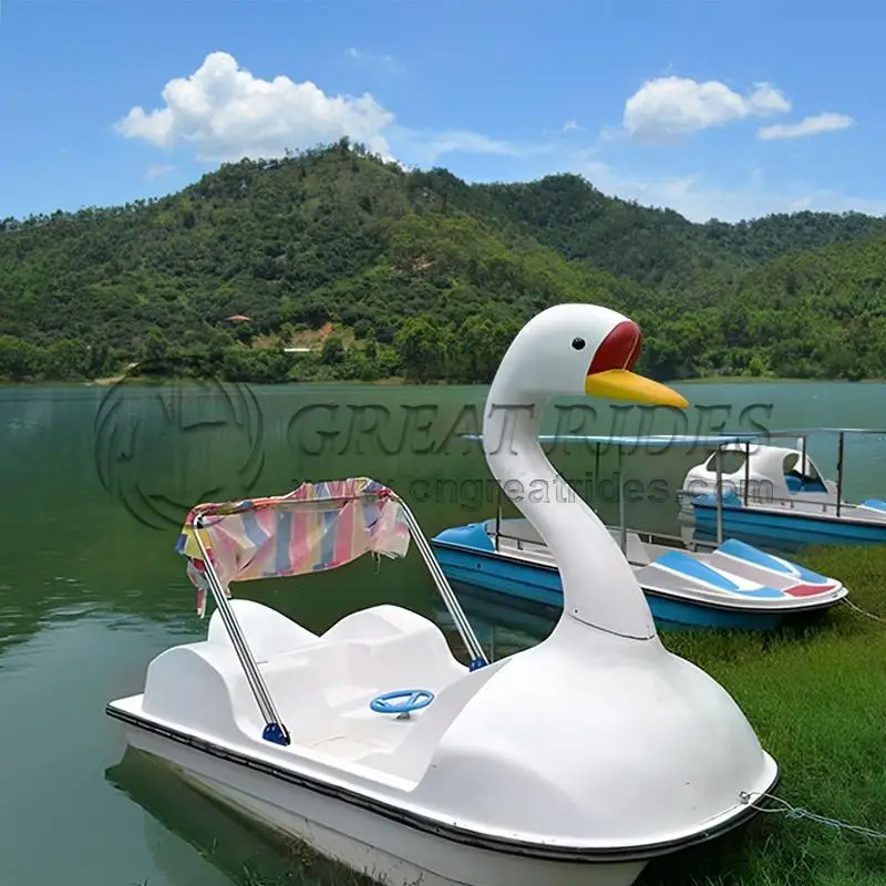 Hot Sale Water Bicycle 4 Seats Paddle Boat PE Material Leisure Pedal Boat