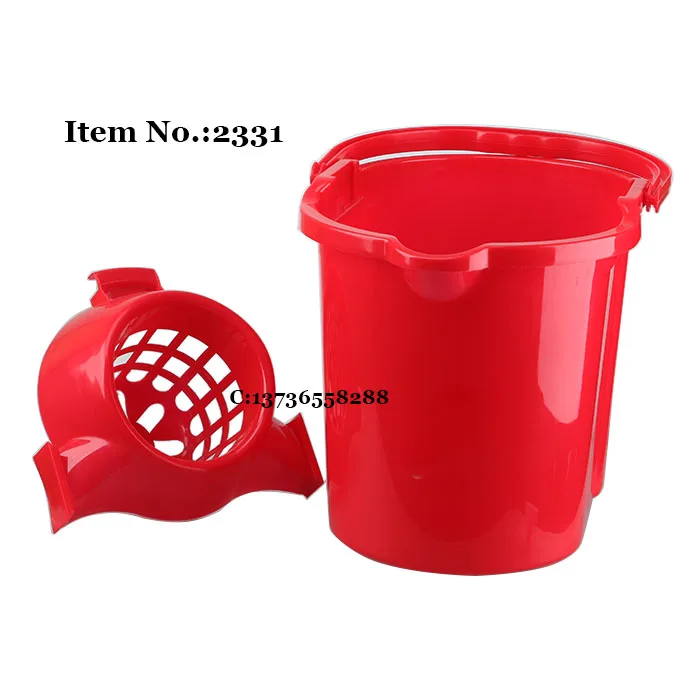 HQ2331 bottom with wheels beige mop bucket with PP handle 15 liters