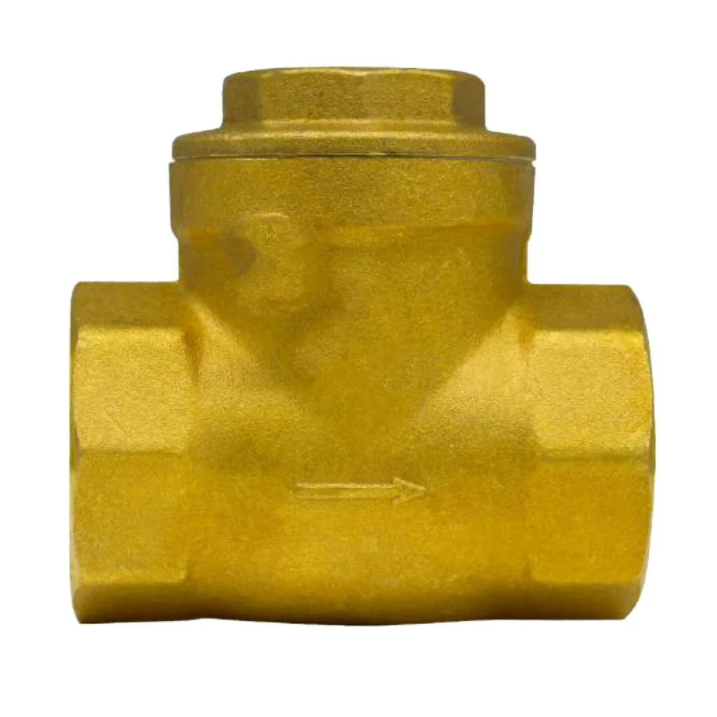 customization factory manufacture check valves female thread hydraulic swing brass check valve