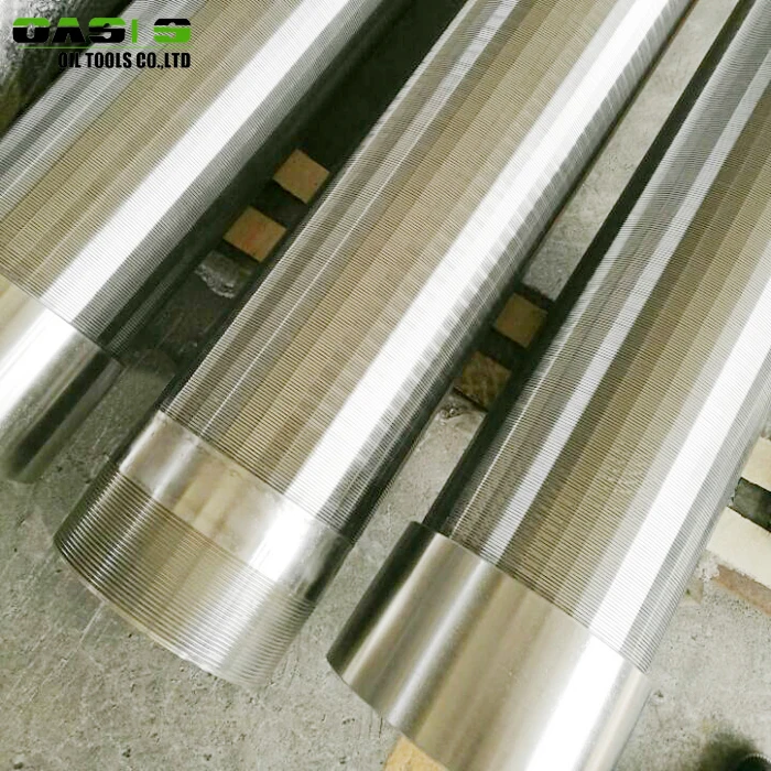 316L welded coupling deep well Johnson type water well screen pipes