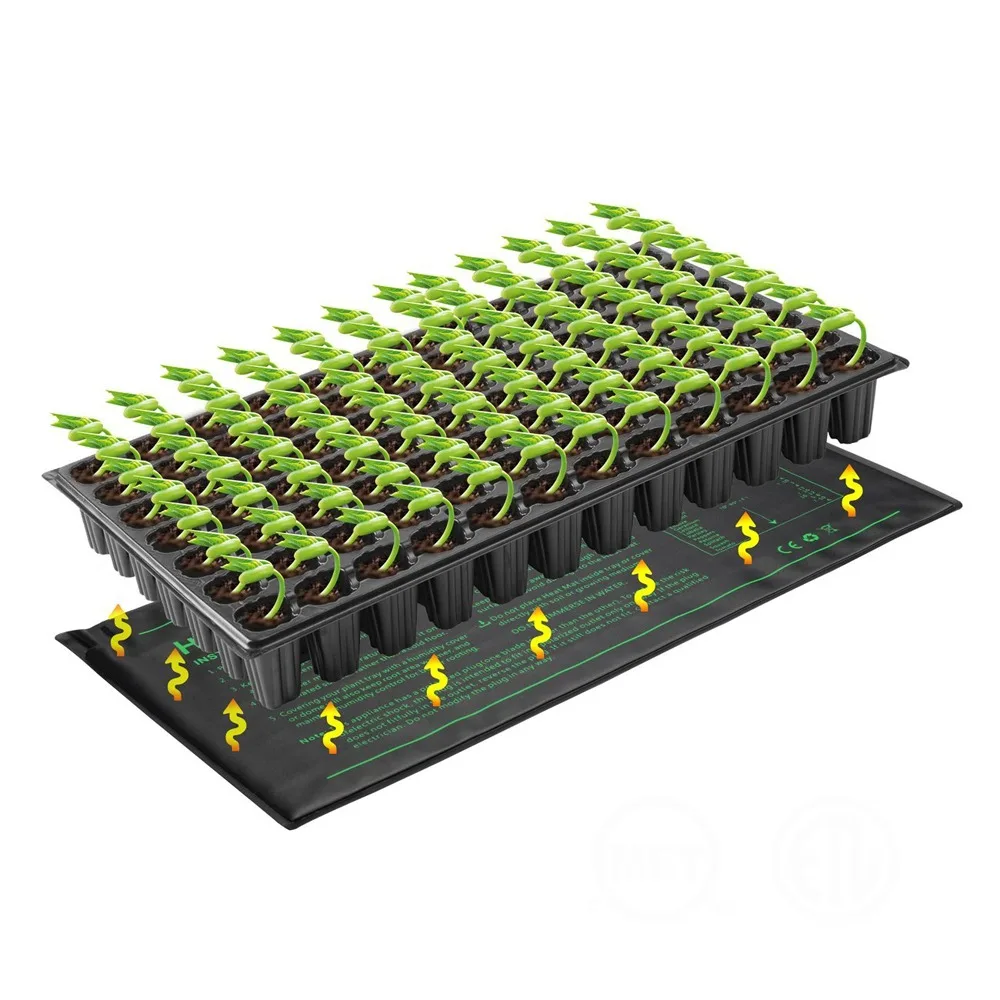 2022 Seedlings Heat Mat 10 x 20.75 Inch IP67 Waterproof Warm Hydroponic Heating Pad for Speeding up Germination