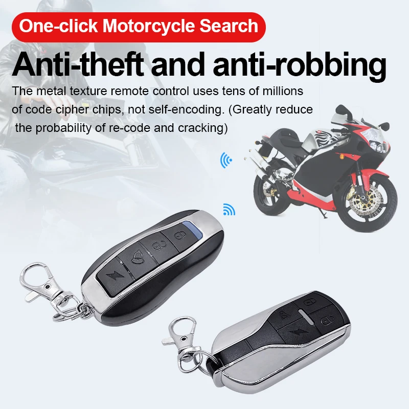 Motorcycle Alarm With Keyless Motorcycle Anti-theft alarm system