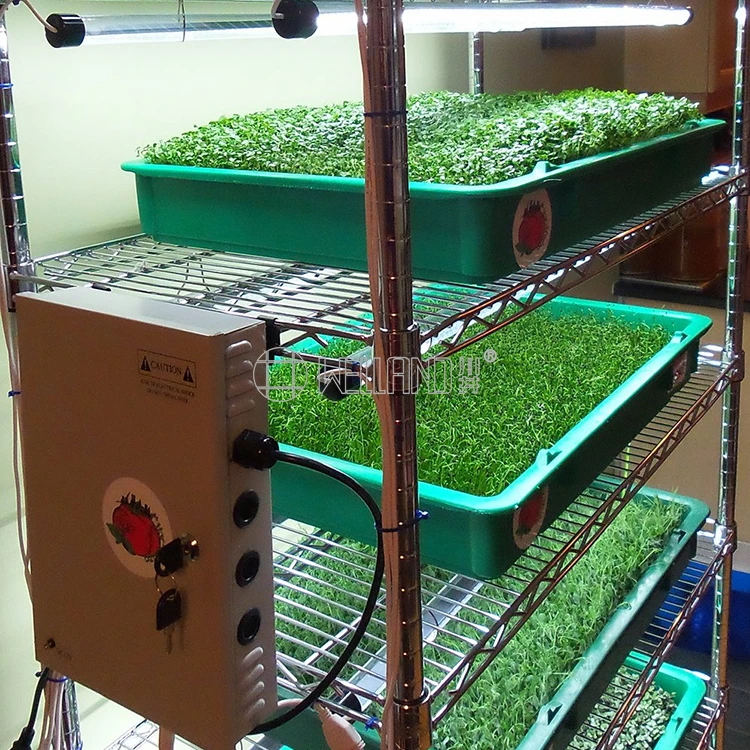 NSF утверждения 6 ярус Регулируемый 800lbs хром семян полка Microgreens рост