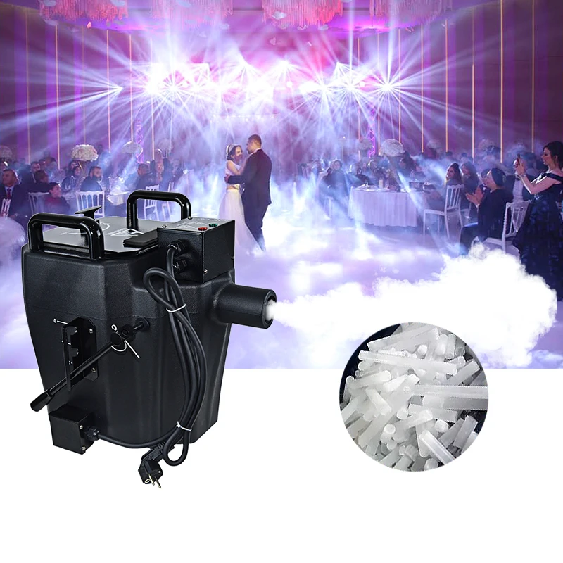 Music Weddings Party Dance Stage Decoration Dry Ice Fog Machine 3500W Luxury Dry Ice Blasting Machine