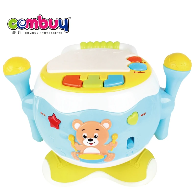 Microphone game musical instrument story revolving hand baby drum toy