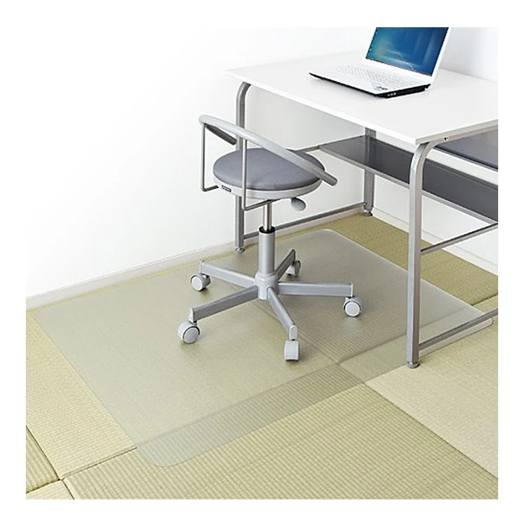 Clear Office Plastic Polycarbonate Chair Floor Mat For Carpeted Floors