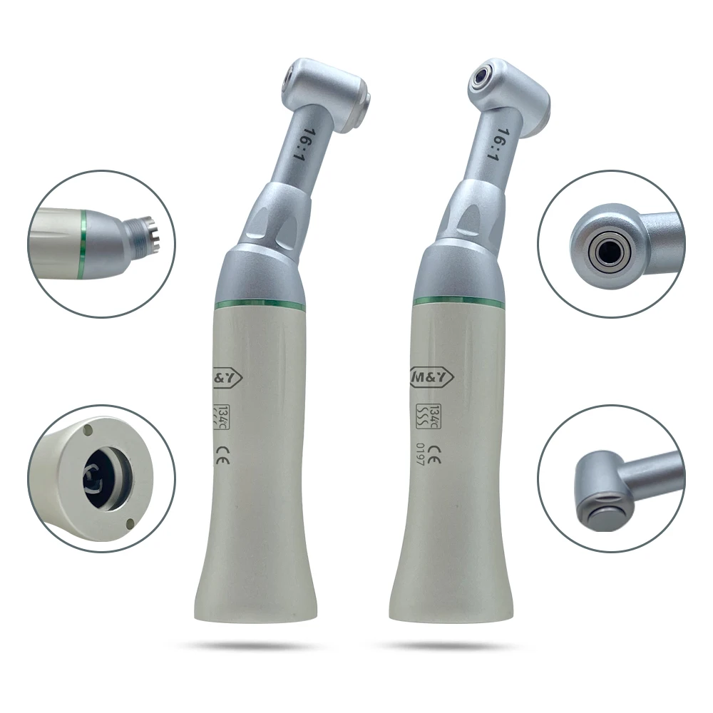 Dental Endo Reduction Implant EndodonticE-Type Connector Contra Angle Push Button Handplece 16:1 Low Speed Ratlo Dentlstry