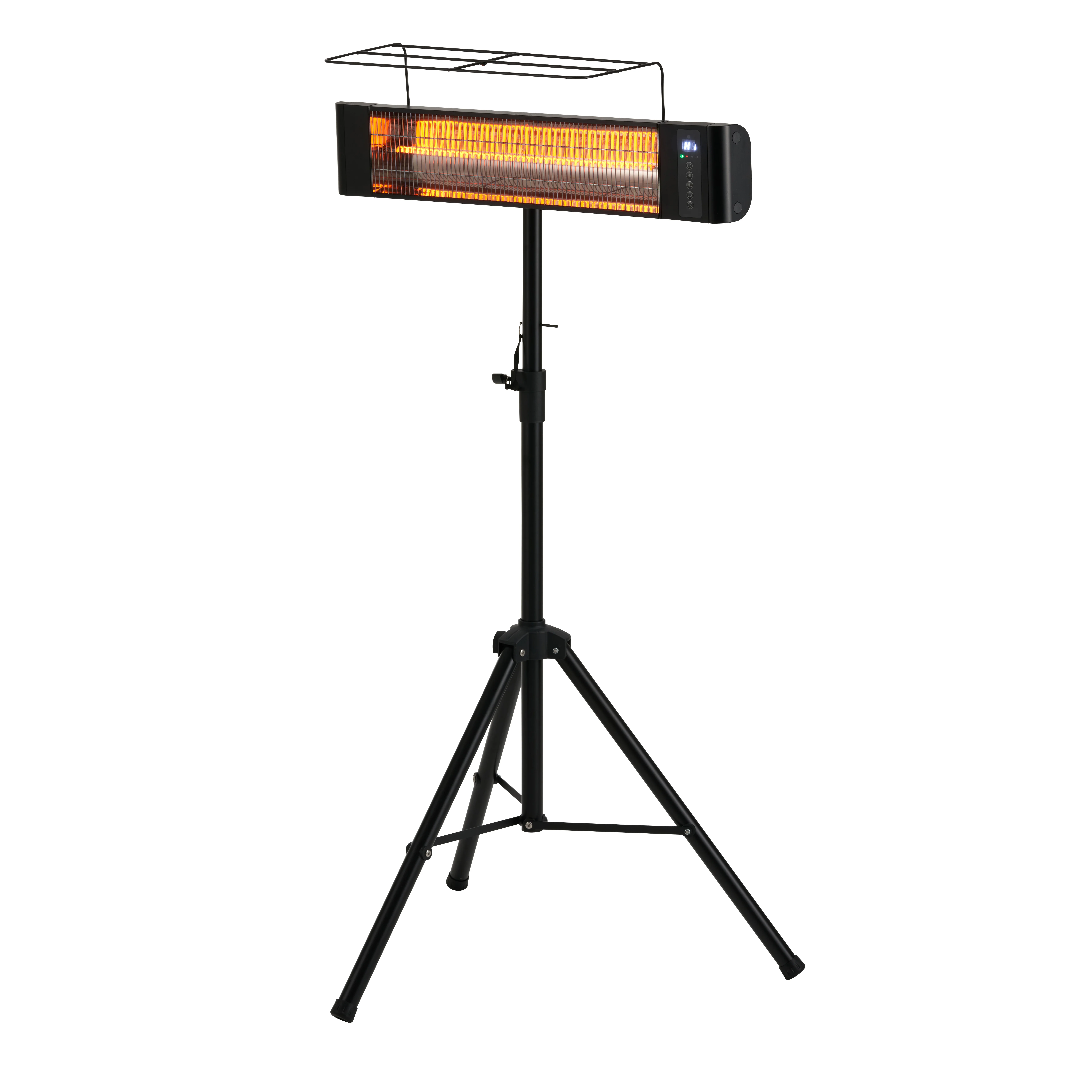 12 Hour Programmable Timer. Indoor/Outdoor Infrared Patio Heater Portable Tripod  Instant Heating Carbon Fiber Element