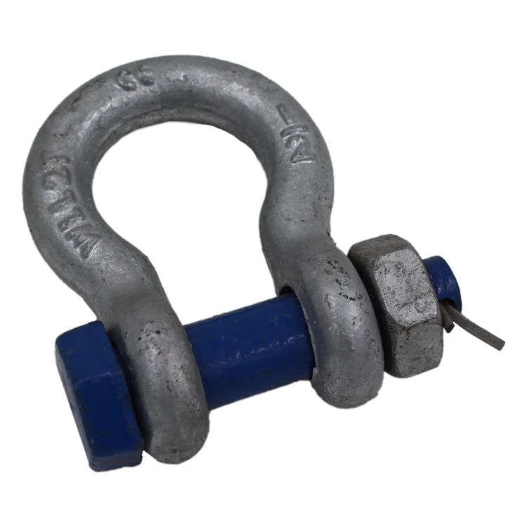US type high tensile forged hot dipped galvanized shackle G2130 S2130