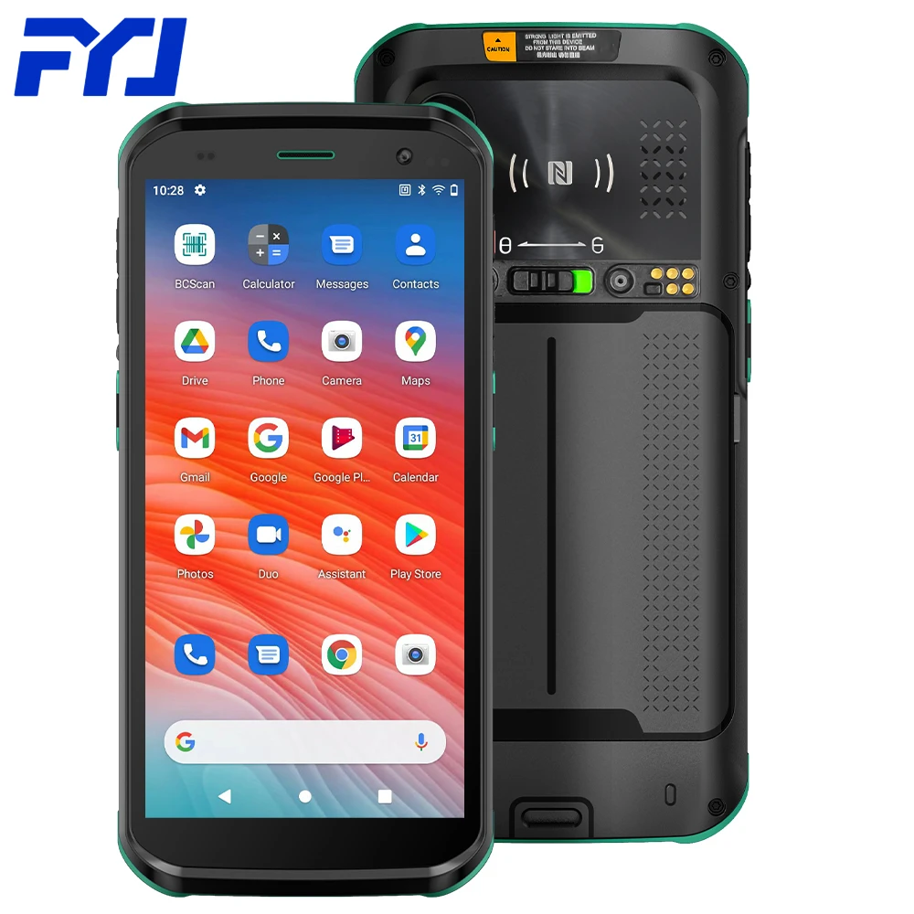 FYJ F9825 PDA 5.5' IP68 Waterproof Handheld Rugged Pda Rfid Reader Barcode Scanner Inventory Pda Android Scanner