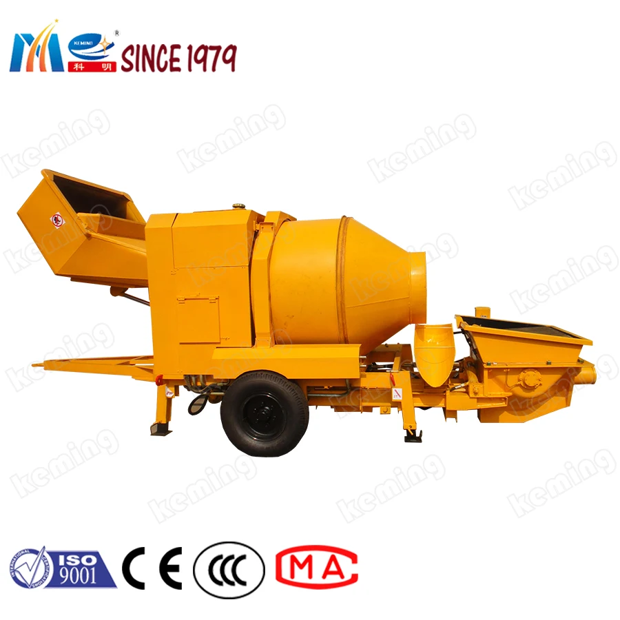 Self Loading Concrete Pumps Mobile Concrete Mixer With Pump