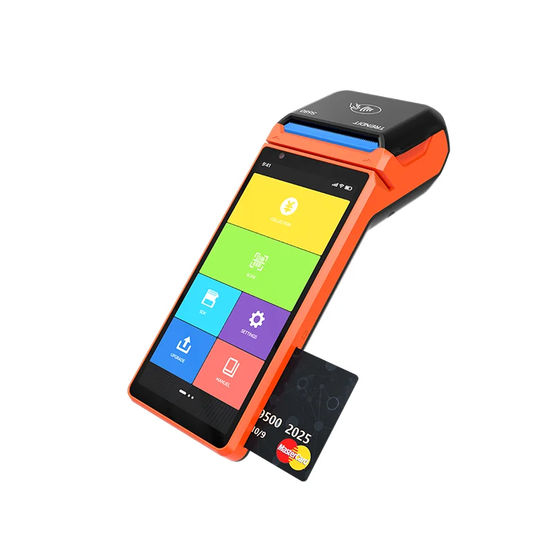 Совместимые с приложениями системы Pos Android портативный мобильный терминал POS кассир принтером