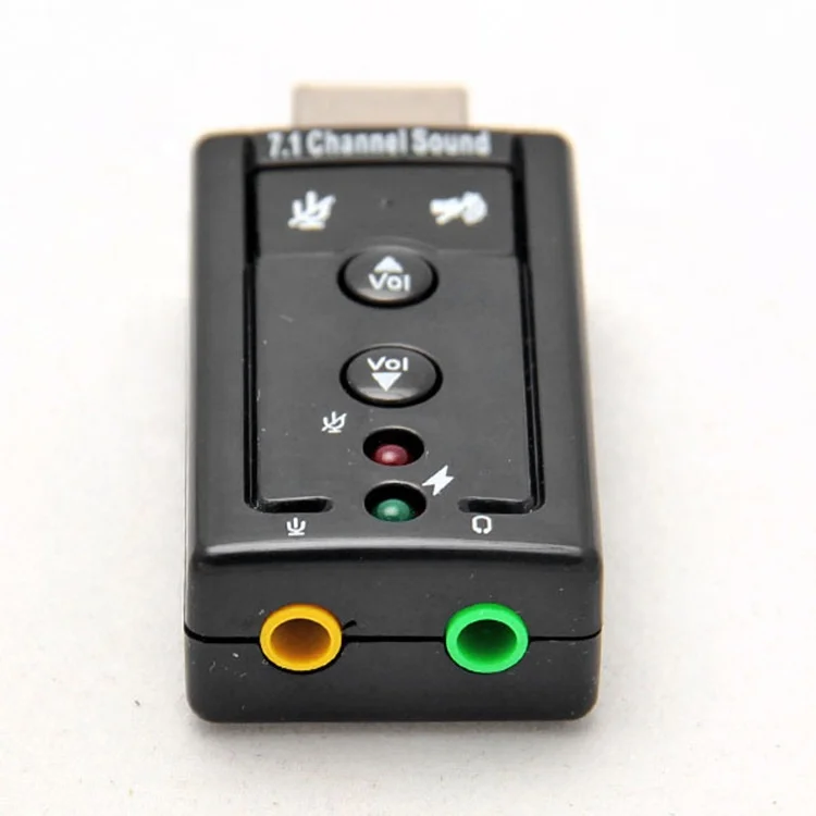 Разъем и воспроизведение аудио микрофон студия USB внешняя звуковая карта