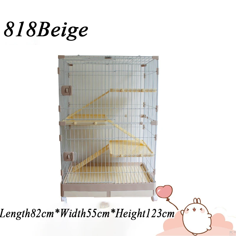 Rabbit home drawer type automatic poop cleaning large rabbit nest