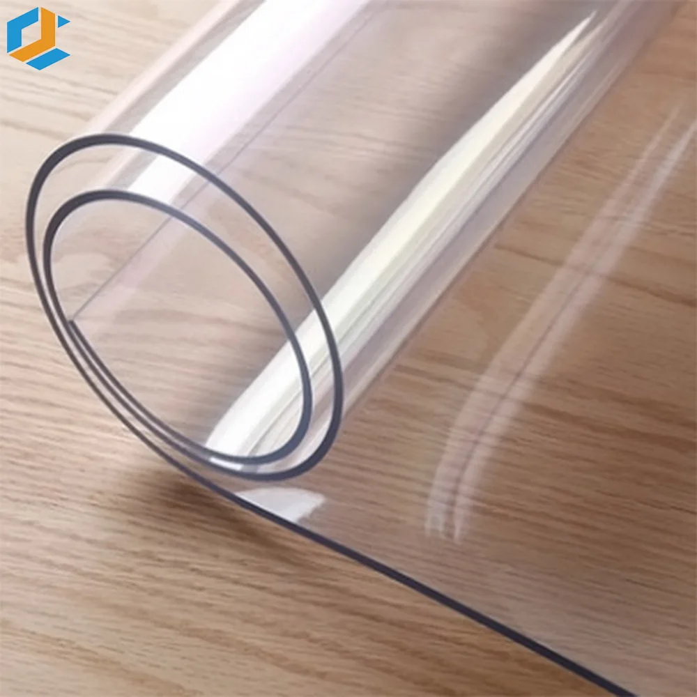 Transparent PVC Soft Plastic Film Flexible PVC Soft Sheet Rolls 0.8mm to 5mm