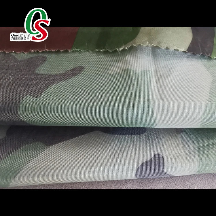 100% polyester 170T taffeta camouflage heat transfer printing fabric for lining of bags coats